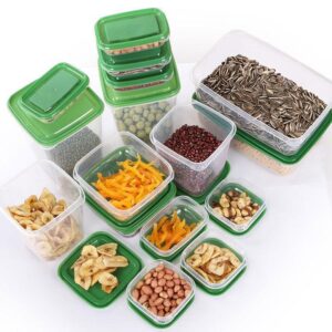 lot de 17 bols de conservation avec couvercles